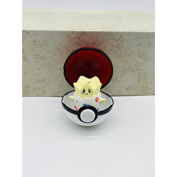Togepi Pokemon Mini Figure w/ Poke Ball Nintendo Basic Fun (No Keychain) - Picture 3 of 10
